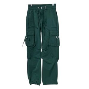 VBRT The Buckle Women’s XS Emerald Green Stretch High Rise Cargo Pants NWOT